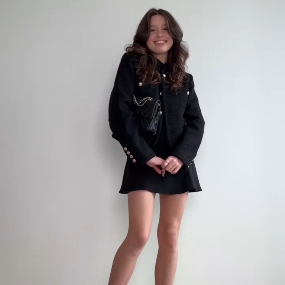 Sophie Rue tweed Black Jacket